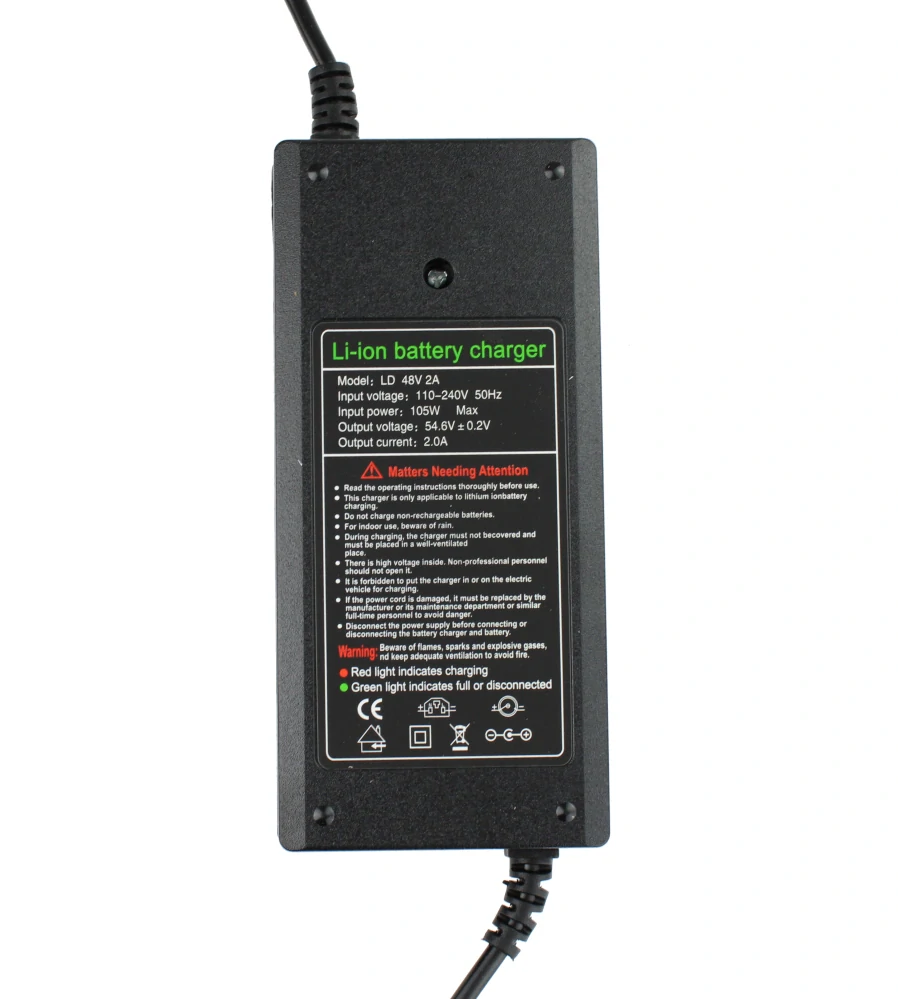 Nabíječka napájecí zdroj 54,6V 2A DC 5,5 × 2,1 mm pro elektrické koloběžky Kugoo G2 PRO a Joyor F7 F5-S S8-S