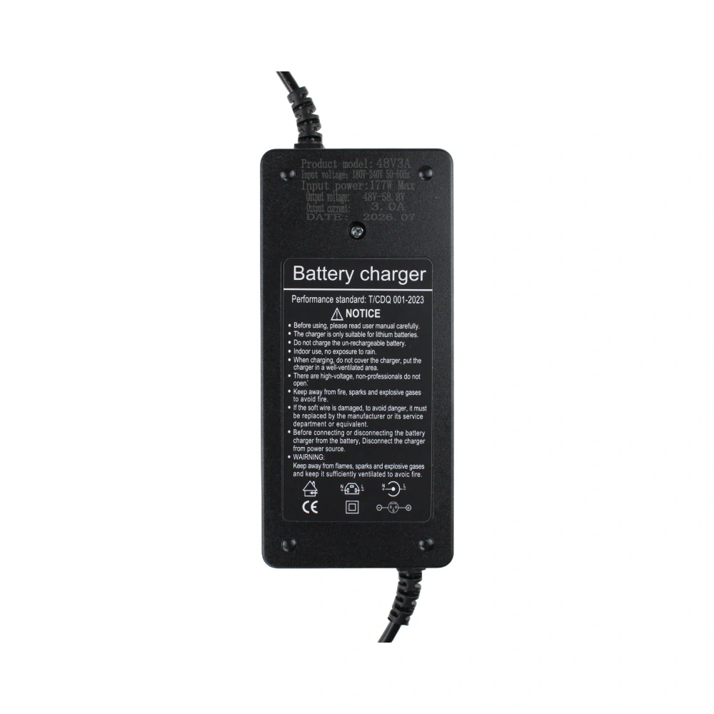 Univerzální nabíječka 58,8V 3A DC GX16 3 pin pro elektrické koloběžky Techlife X7 / X7S / X8 / Motus PRO 10 Sport