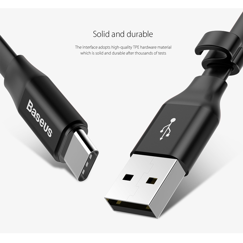 USB kabel Baseus Nimble Typ-C 23cm černý