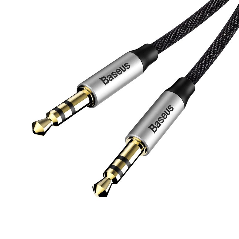 Kabel jack-jack Baseus Yiven Audio M30 1,5m stříbrno - černý