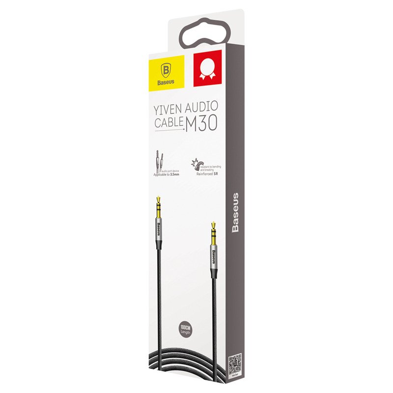 USB kabel Baseus Yiven Audio M30 1m stříbrno - černý