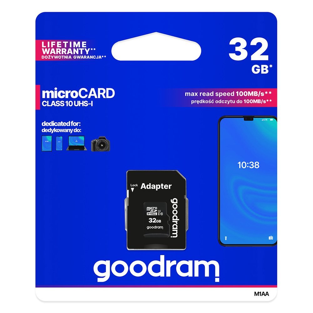 Paměťová karta micro USB 32GB + adaptér Goodram