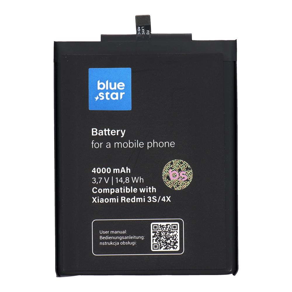Baterie BM47 Xiaomi Redmi 3 - Xiaomi 3S - 3X - 4X 4000 mAh Blue Star