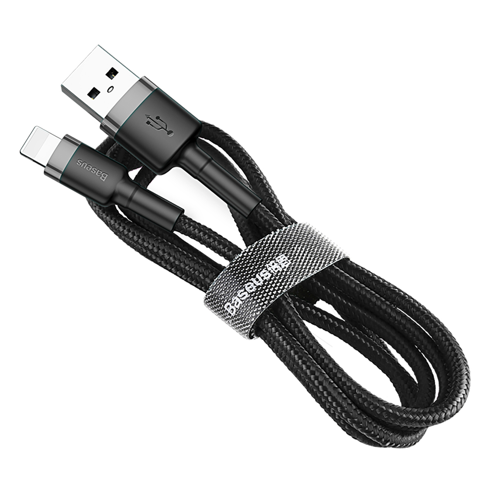 USB kabel Baseus Kevlar kabel rychlonabíjecí 2.4A 100cm černý