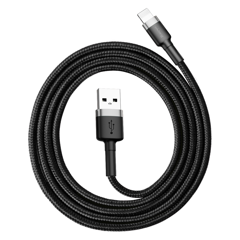 USB kabel Baseus Kevlar kabel rychlonabíjecí 2.4A 100cm černý