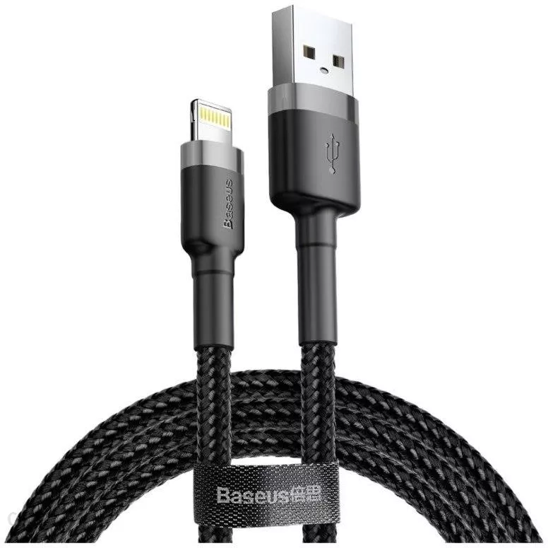 USB kabel Baseus Kevlar kabel rychlonabíjecí 2.4A 100cm černý