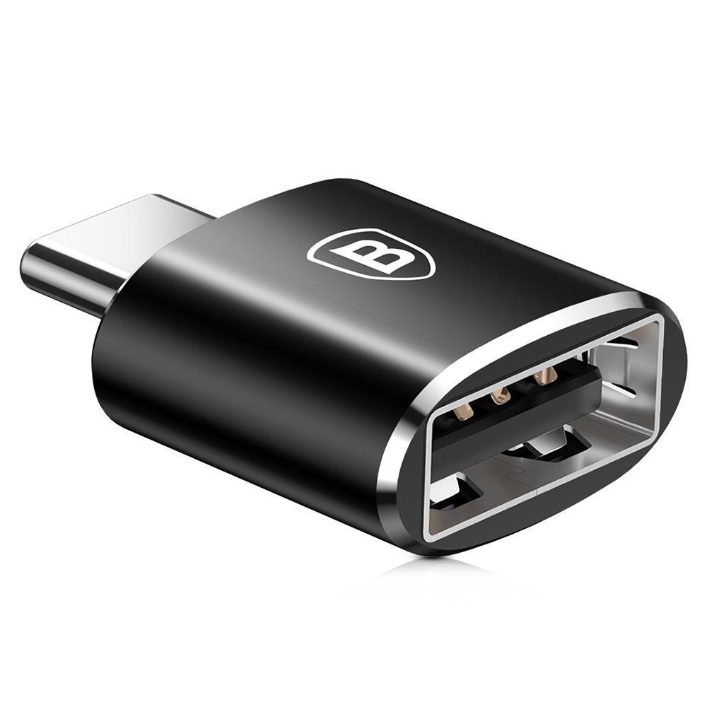 Baseus adaptér z USB do USB Typ-C OTG černý CATOTG-01