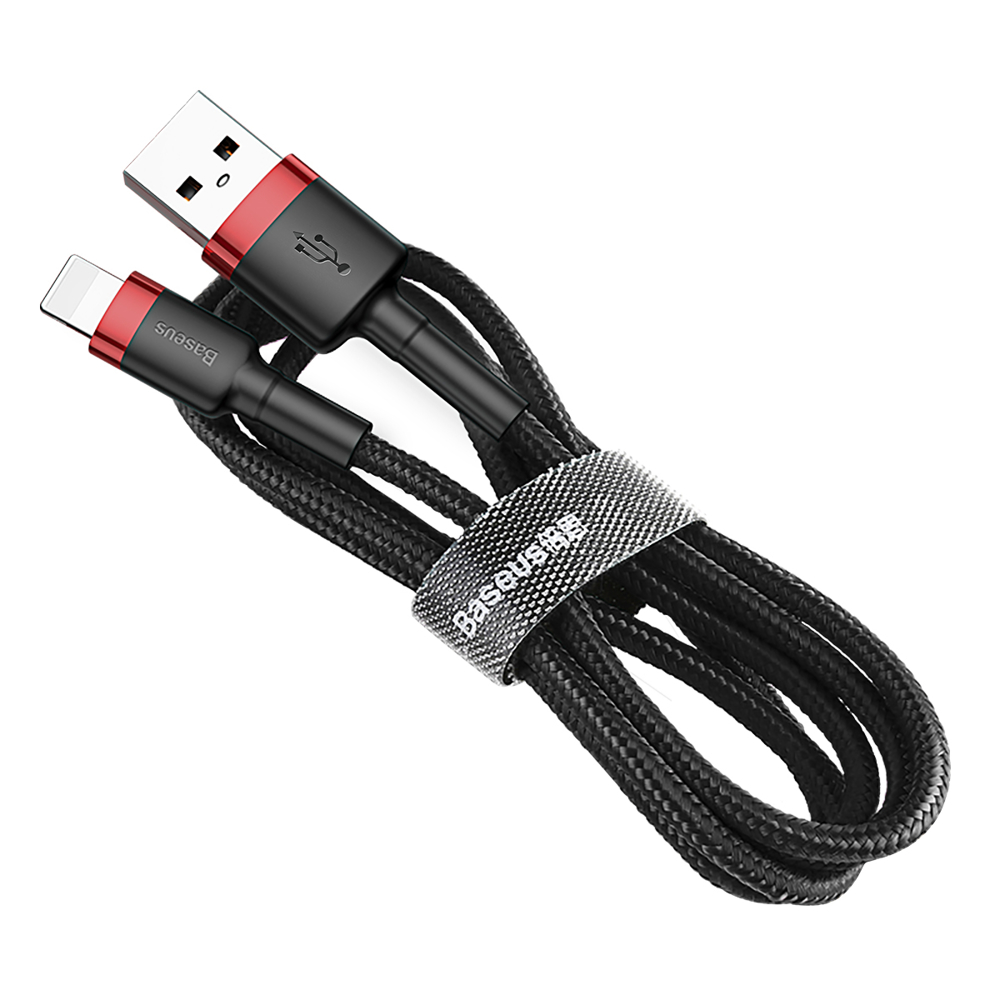 Baseus kabel USB iPhone QC3.0 1.5A 2m černo-červený Calklf-C19
