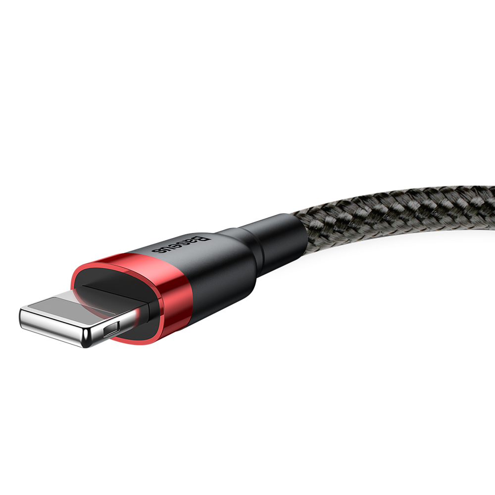 Baseus kabel USB iPhone QC3.0 1.5A 2m černo-červený Calklf-C19