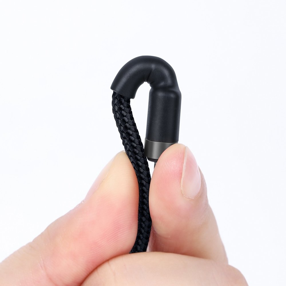 Nylonový kabel Baseus kabel USB-C PD / USB-C PD PD2.0 60W 20V 3A QC3.0 2M černý (CATKLF-HG1)