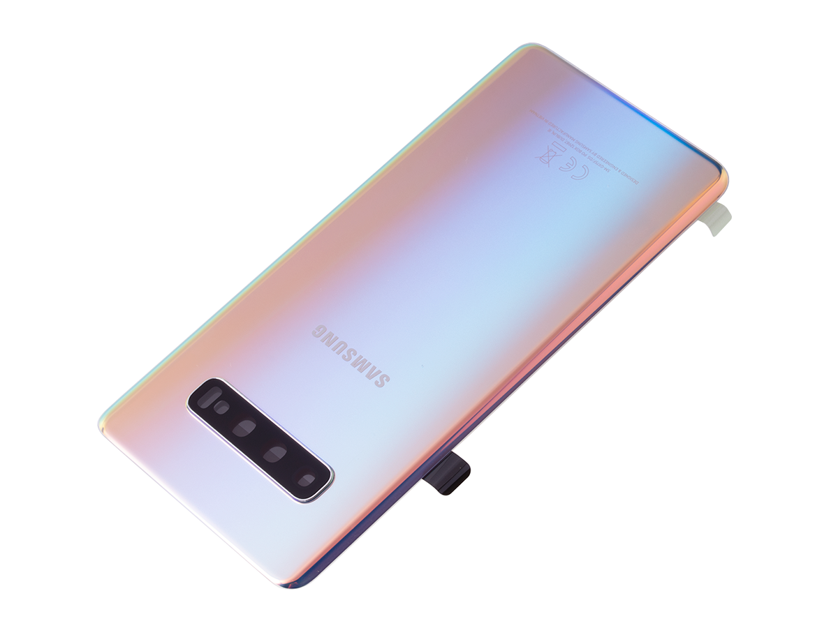 Originál kryt baterie Samsung Galaxy S10 Plus SM-G975 stříbrný