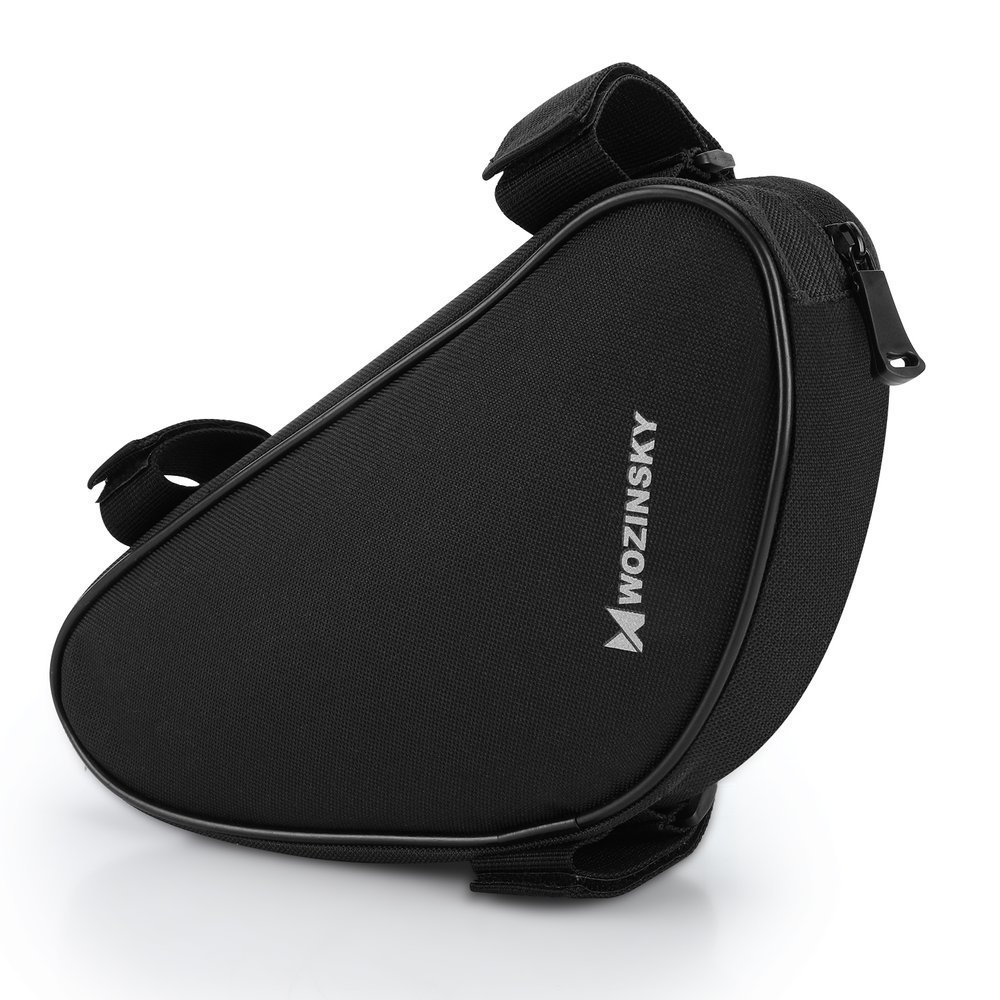 Wozinsky Cyklistická syntetická taška na rám kola 1,5 L černá WBB11BK 16 cm x 20 cm x 27 cm x 6