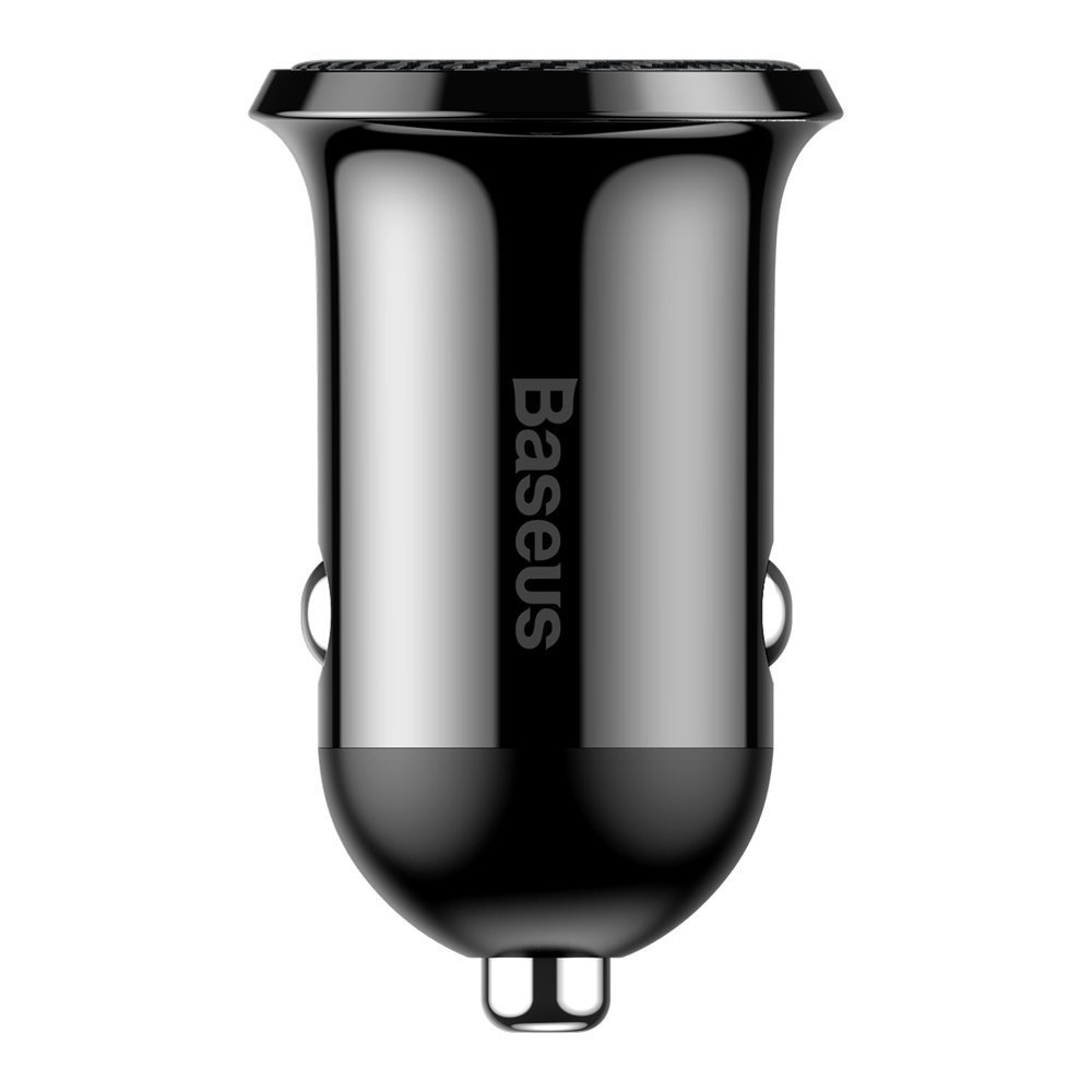 Adaptér do auta Baseus Grain Pro autonabíječka 2x USB 4,8 A černá CCALLP-01