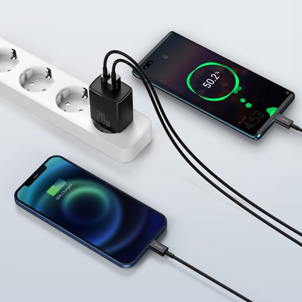 Kompaktní rychlonabíječka Baseus USB/USB Typ-C 20 W - 3 A - rychlé nabíjení 3.0 CCXJ-B01