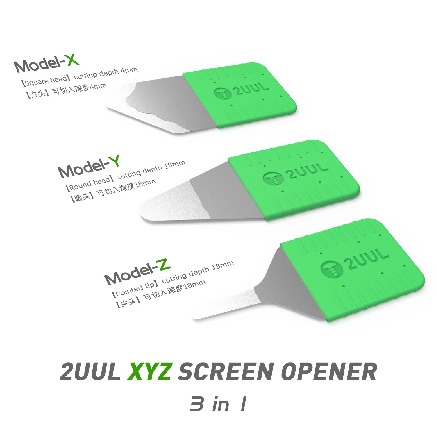 Set otvíráků 3v1 2uuL DA91 XYZ