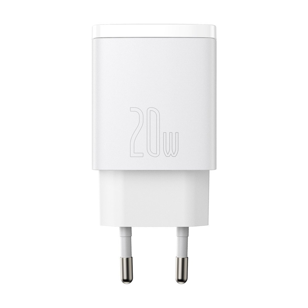 Baseus Kompaktní rychlá nabíječka USB / USB Typ C 20W 3A Power Delivery Quick Charge 3.0 CCXJ-B02 bílá