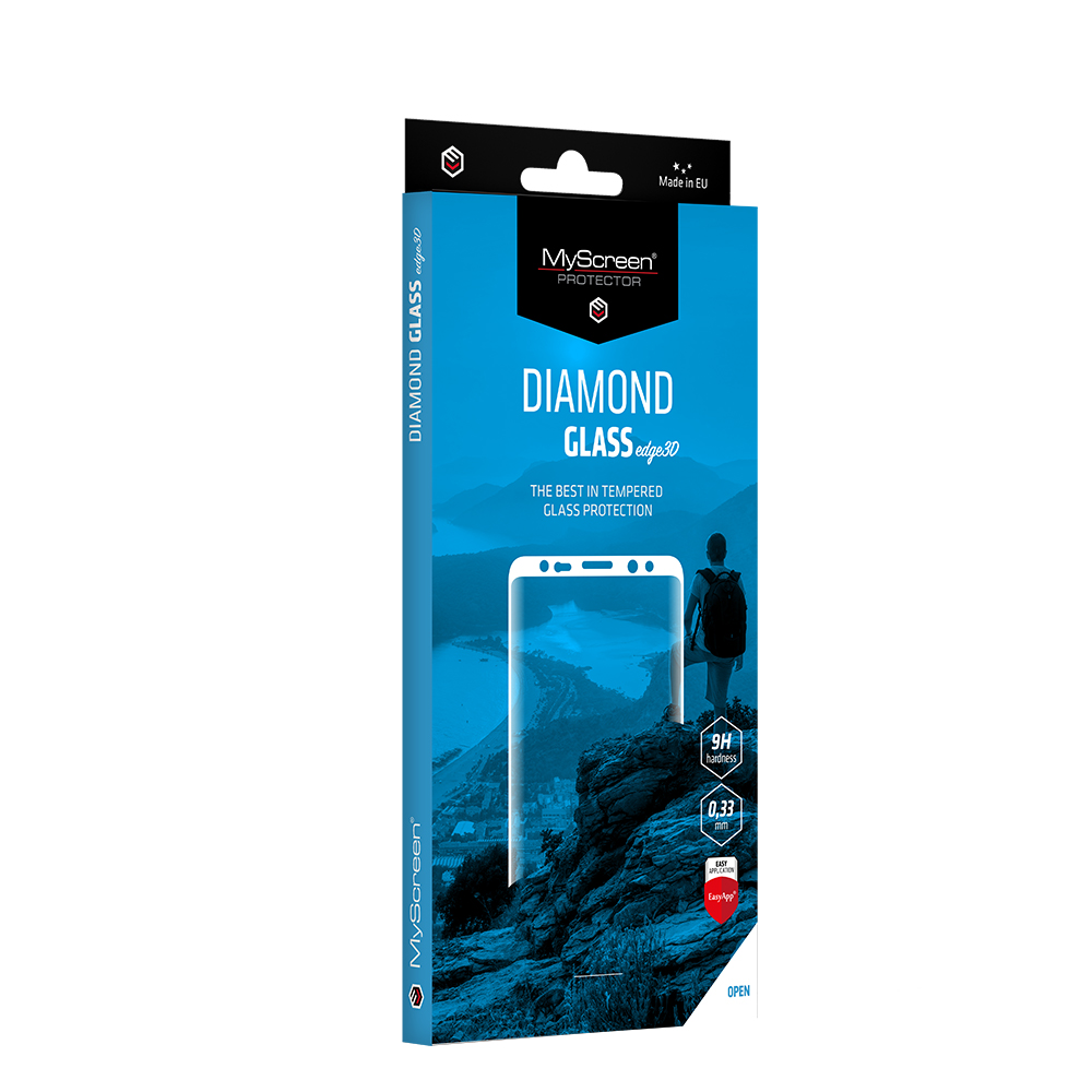 Ochranné sklo Samsung Galaxy S22 Ultra černé MyScreen Diamond celoplošné lepení