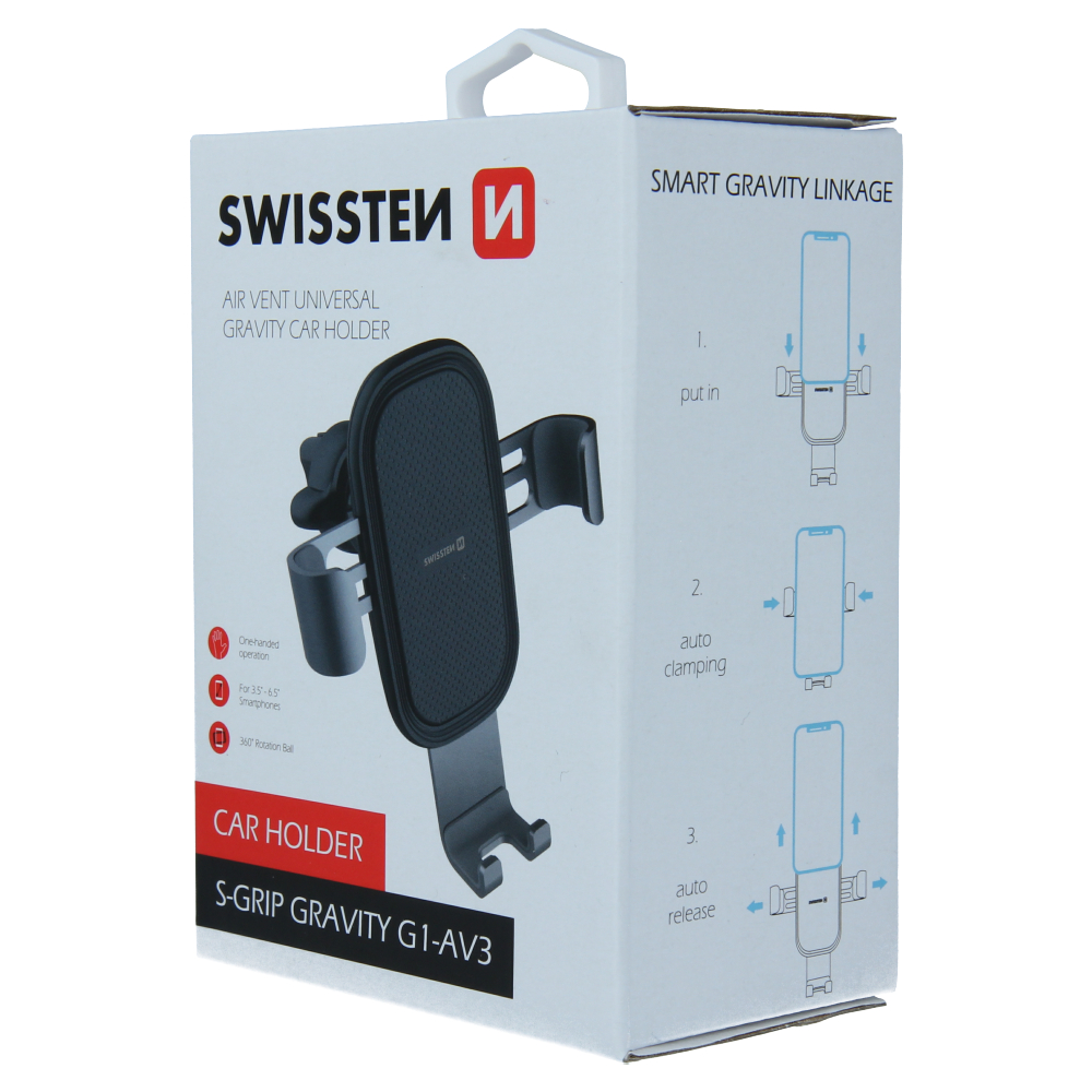 Swissten držák telefonu do auta Gravity G1-AV3 65010602