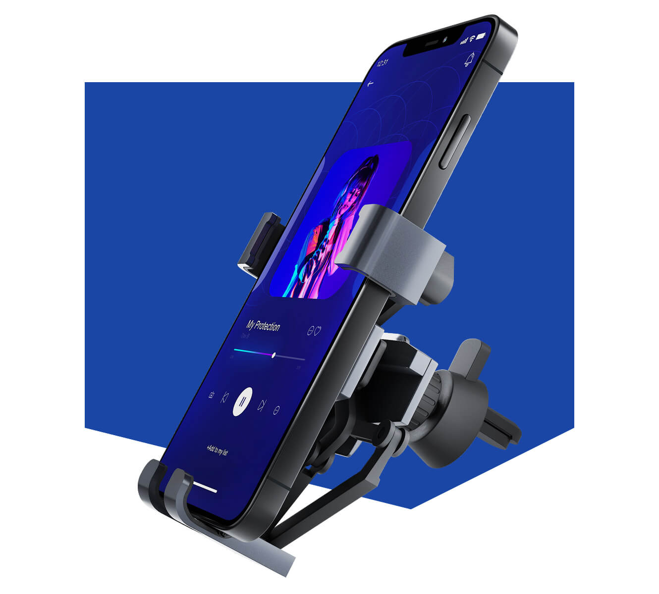 3MK Spider Gravity™ - držák do auta do ventilační mřížky - pavoukovité paže - stabilní upnutí telefonu ve čtyřech opěrných bodech