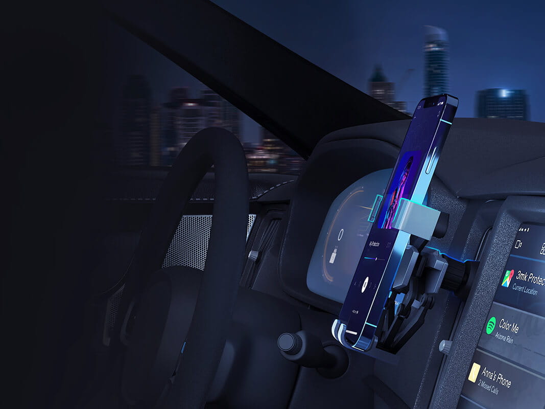 3MK Spider Gravity™ - držák do auta do ventilační mřížky - pavoukovité paže - stabilní upnutí telefonu ve čtyřech opěrných bodech