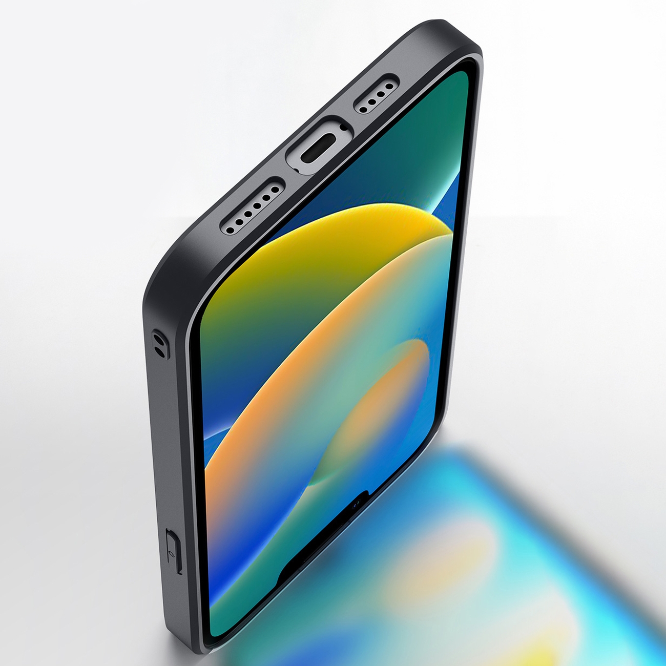 Obal iPhone 14 Max černý Dux Ducis Fino s nylonovým povrchem