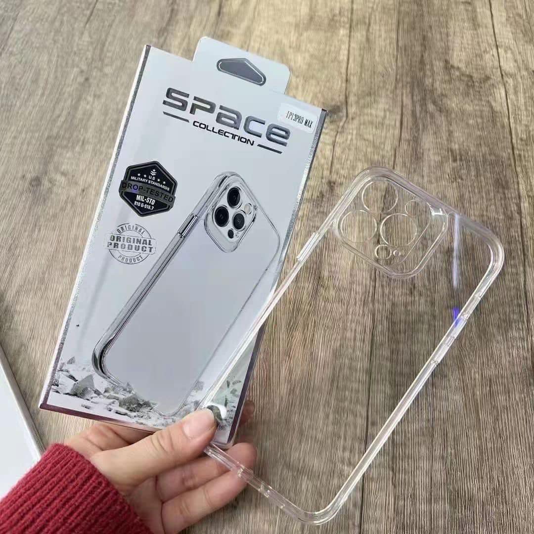 Obal iPhone 14 Pro PC+TPU pevné ochranné pouzdro transparentní