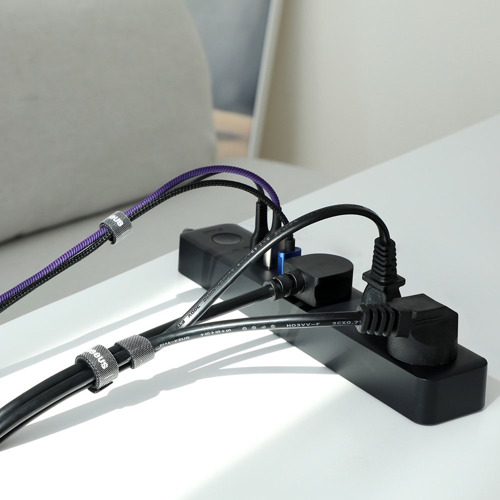 Baseus Velcro páska lepicí organizér na kabely 3 metry černý
