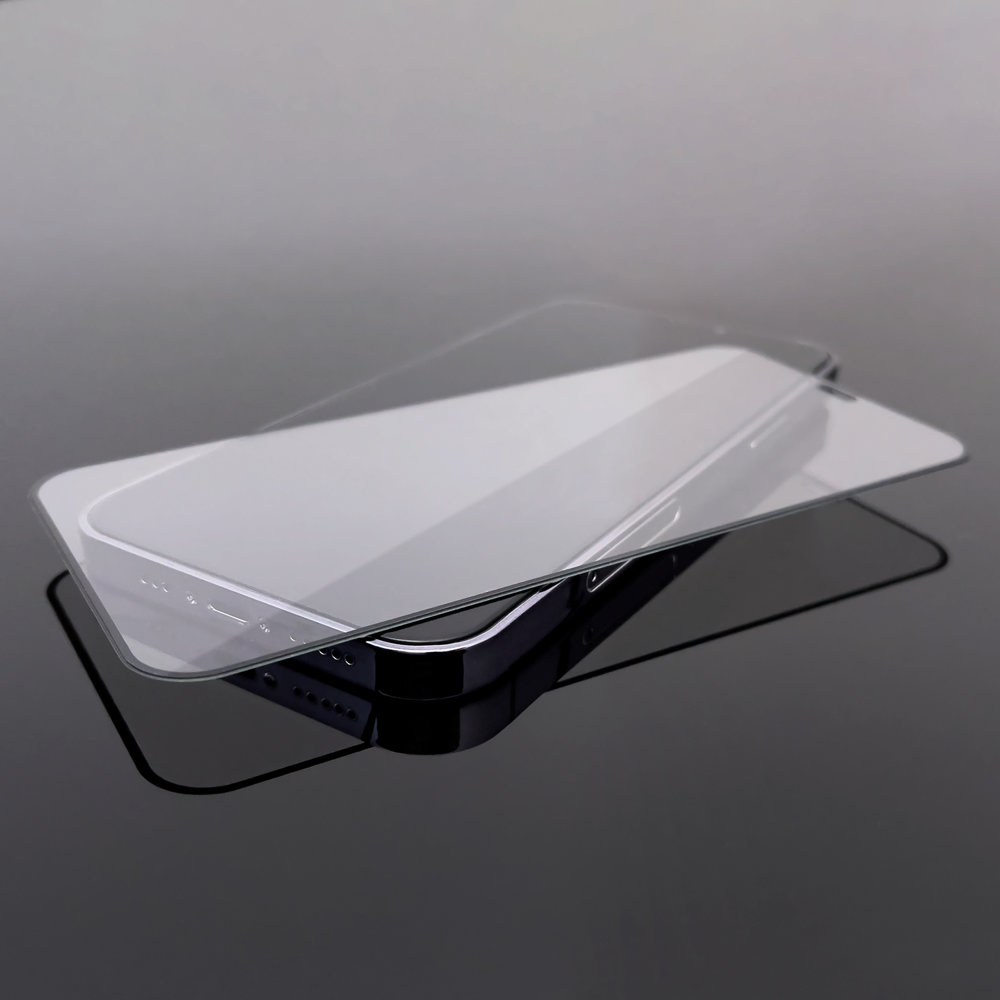 Ochranné tvrzené sklo iPhone 14 Pro Max černé celoplošné lepení