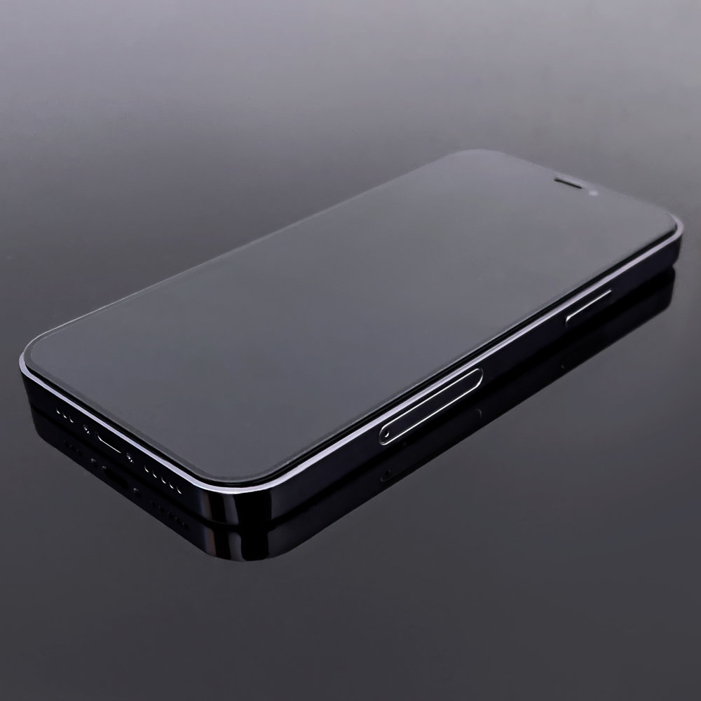 Ochranné tvrzené sklo iPhone 14 Pro Max černé celoplošné lepení