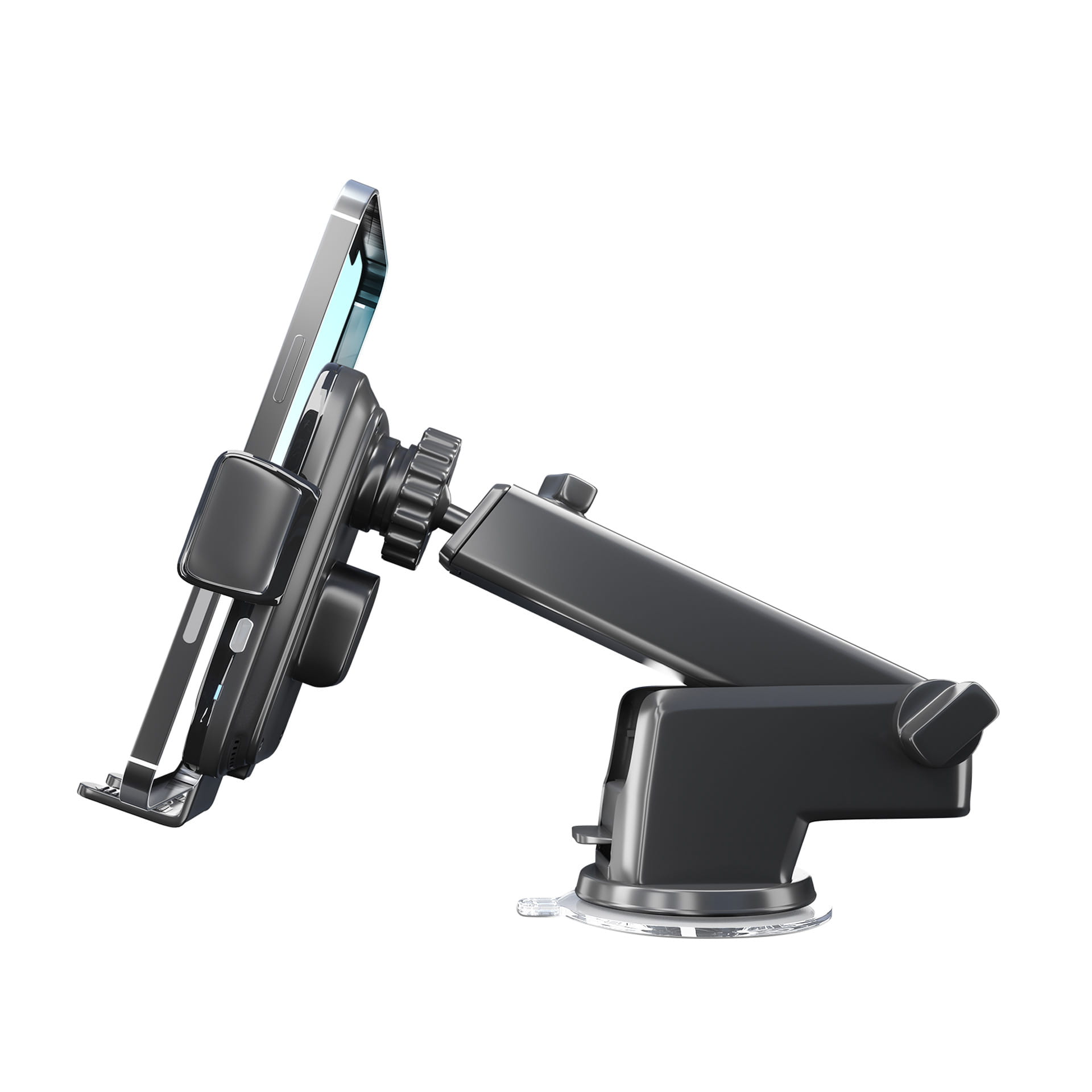 3mk Drive & Charge držák do auta na palubní desku i čelní sklo - teleskopické rameno se silnou přísavkou