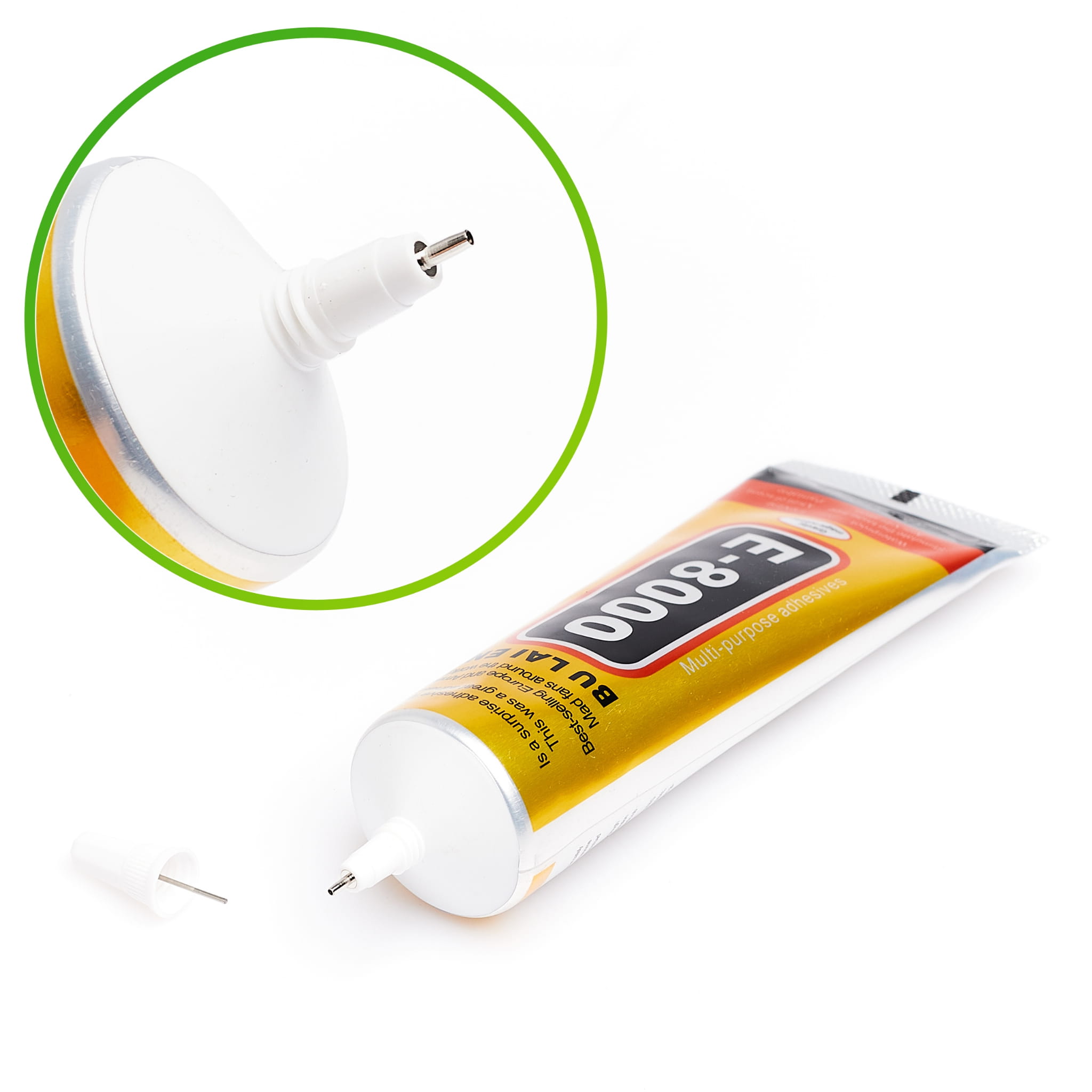 Montážní lepidlo E8000 110ml - barevné, ekologické, nekorozivní, jednosložkové, víceúčelové víceúčelové lepidlo