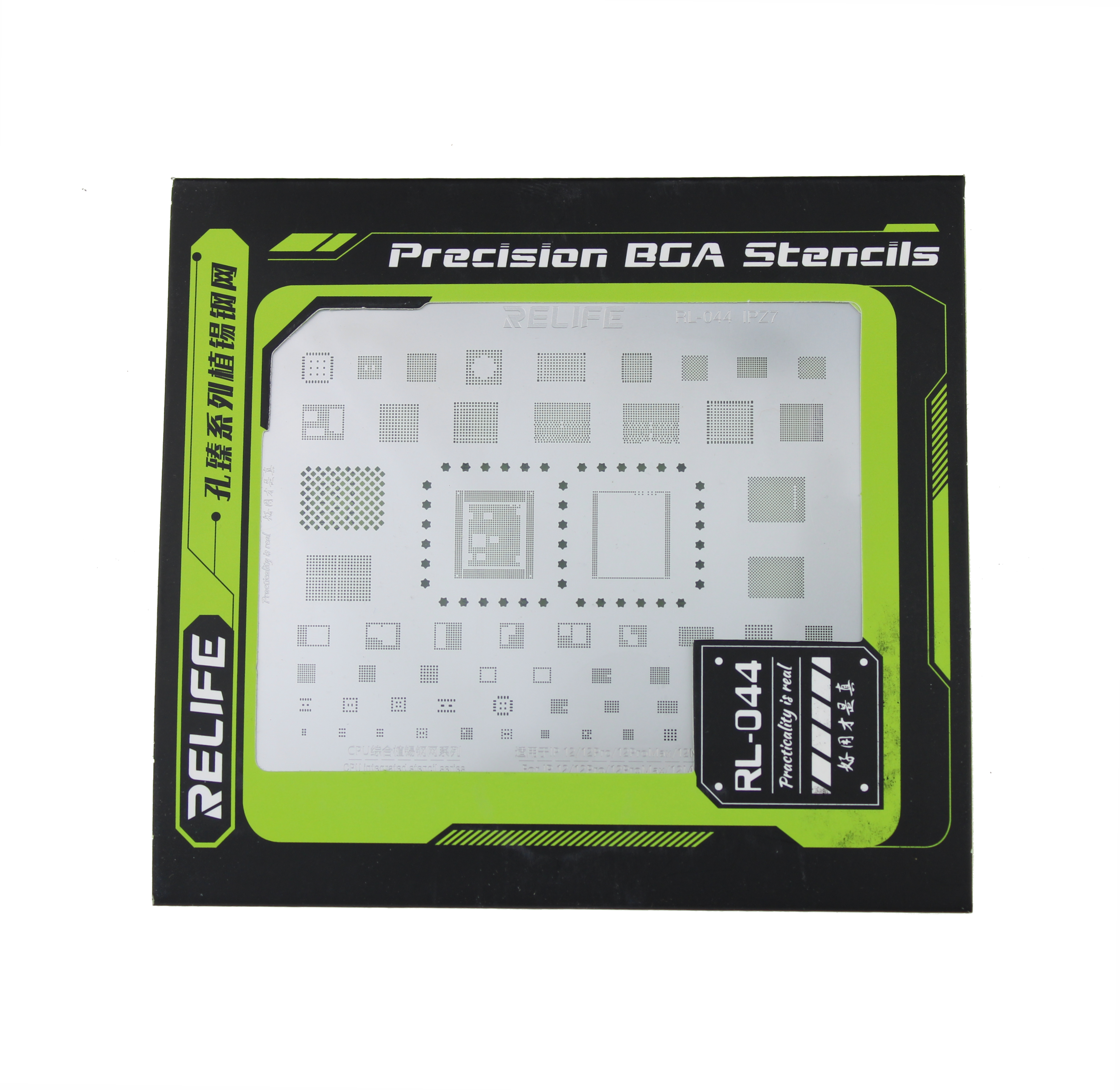 Šablona na opravu pro IC BGA iPhone 12 / 12 Pro / 12 Pro Max / 12 Mini RELIFE RL-044 IPZ7