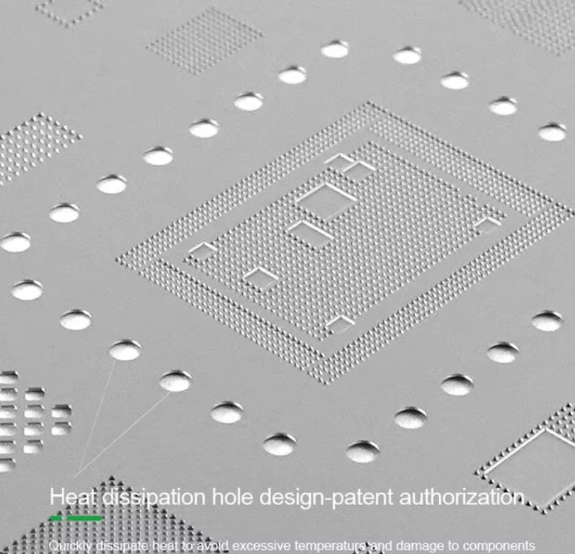 Šablona na opravu pro IC BGA iPhone 12 / 12 Pro / 12 Pro Max / 12 Mini RELIFE RL-044 IPZ7