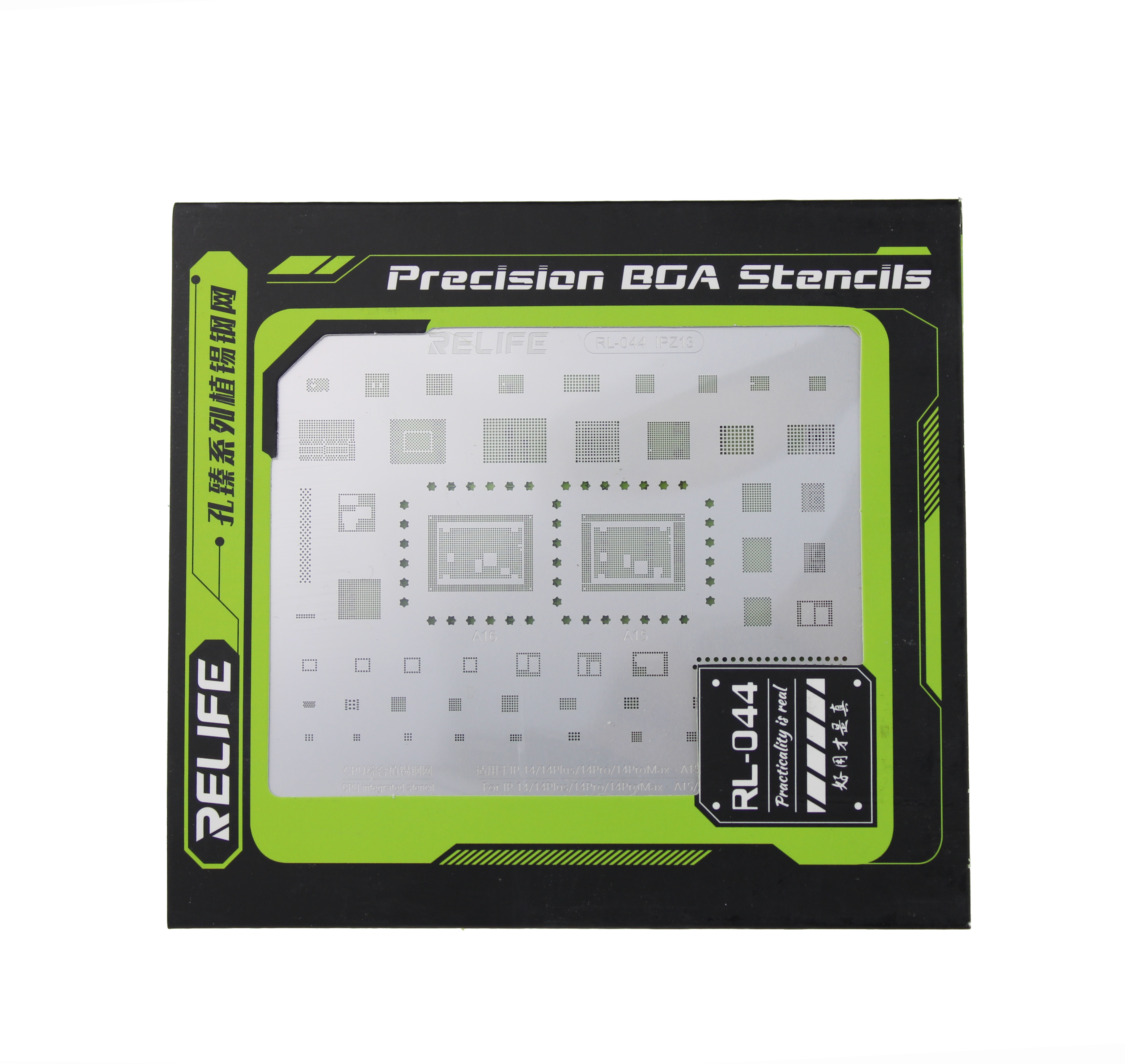 Šablona na opravu IC BGA iPhone 14 / 14 Plus / 14 Pro / 14 Pro Max RELIFE RL-044 IPZ13