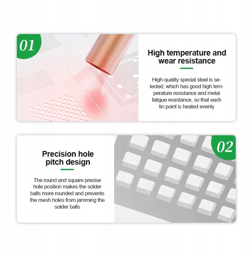 Šablona na opravu IC BGA iPhone 14 / 14 Plus / 14 Pro / 14 Pro Max RELIFE RL-044 IPZ13