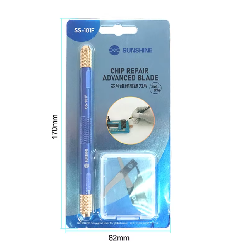 Nůž na odstraňování lepidla SUNSHINE SS-101F + sada s čepelí