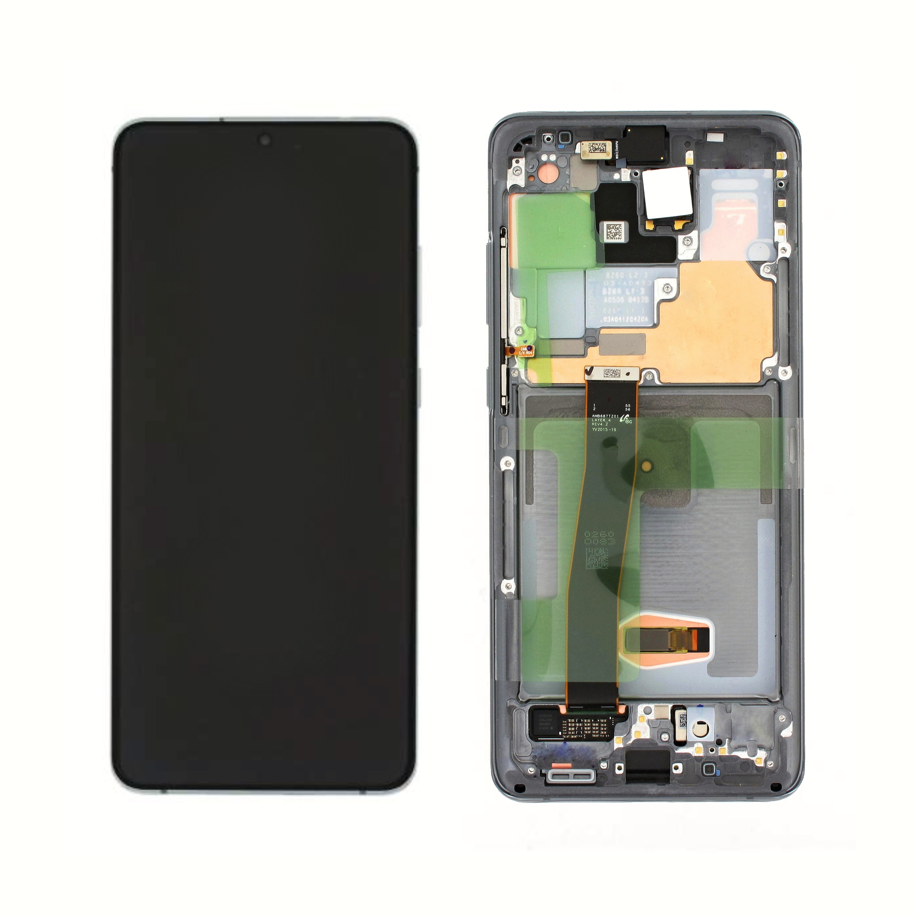 Originál LCD + Dotyková vrstva Samsung Galaxy S20 Ultra SM-G988 bílá bez kamery