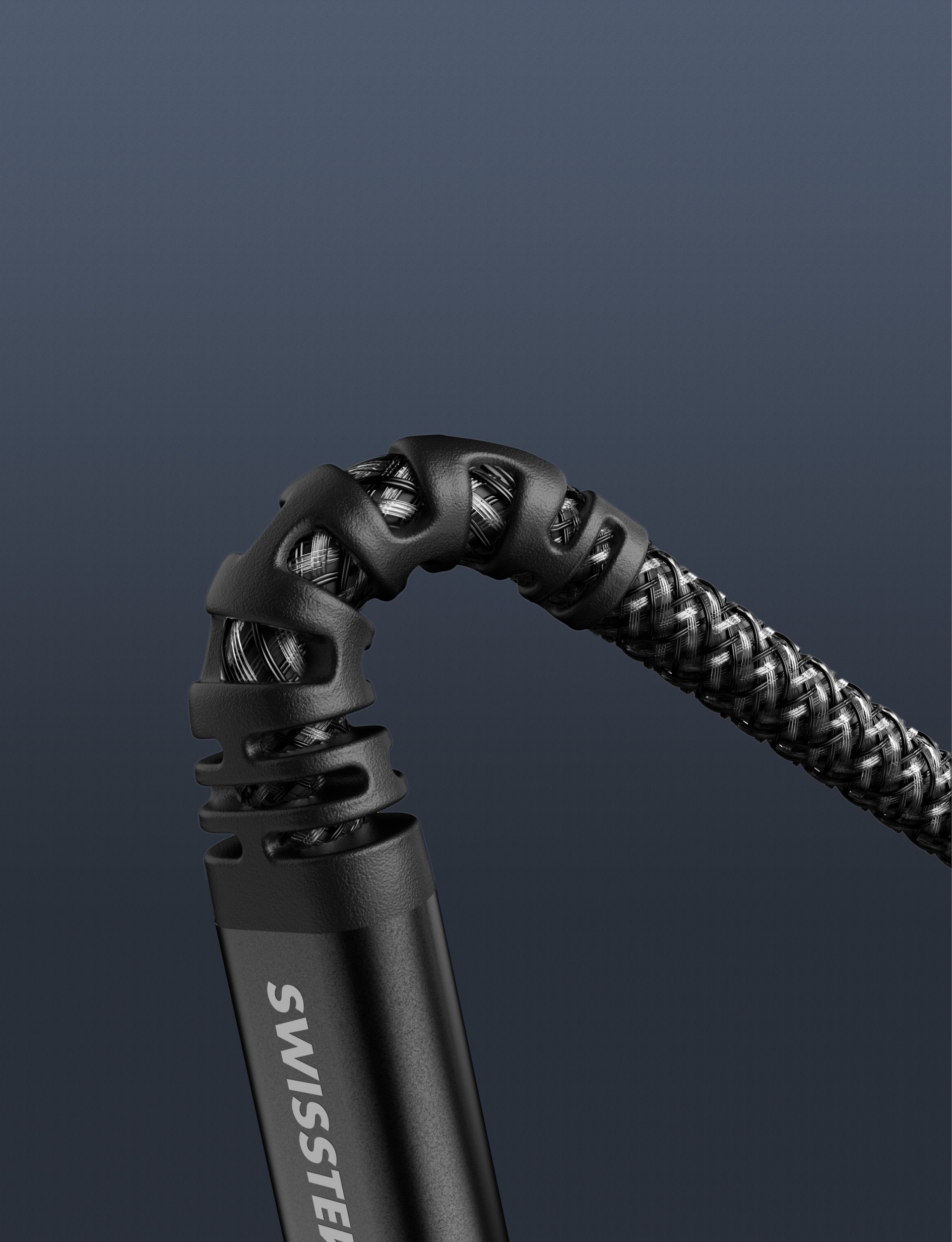 Swissten kevlarový datový kabel USB-C / USB-C 1.5 M antracitový