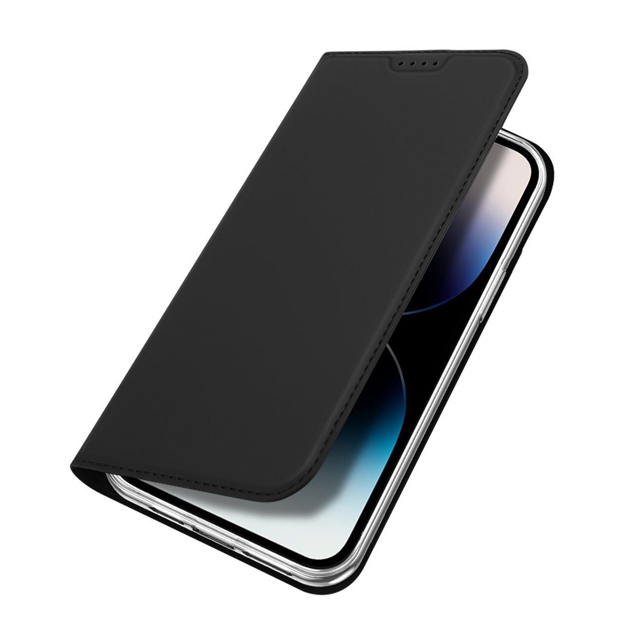 Obal iPhone 15 Pro Max černé Dux Ducis Skin Pro flipové a peněženkové pouzdro - flip- kniha