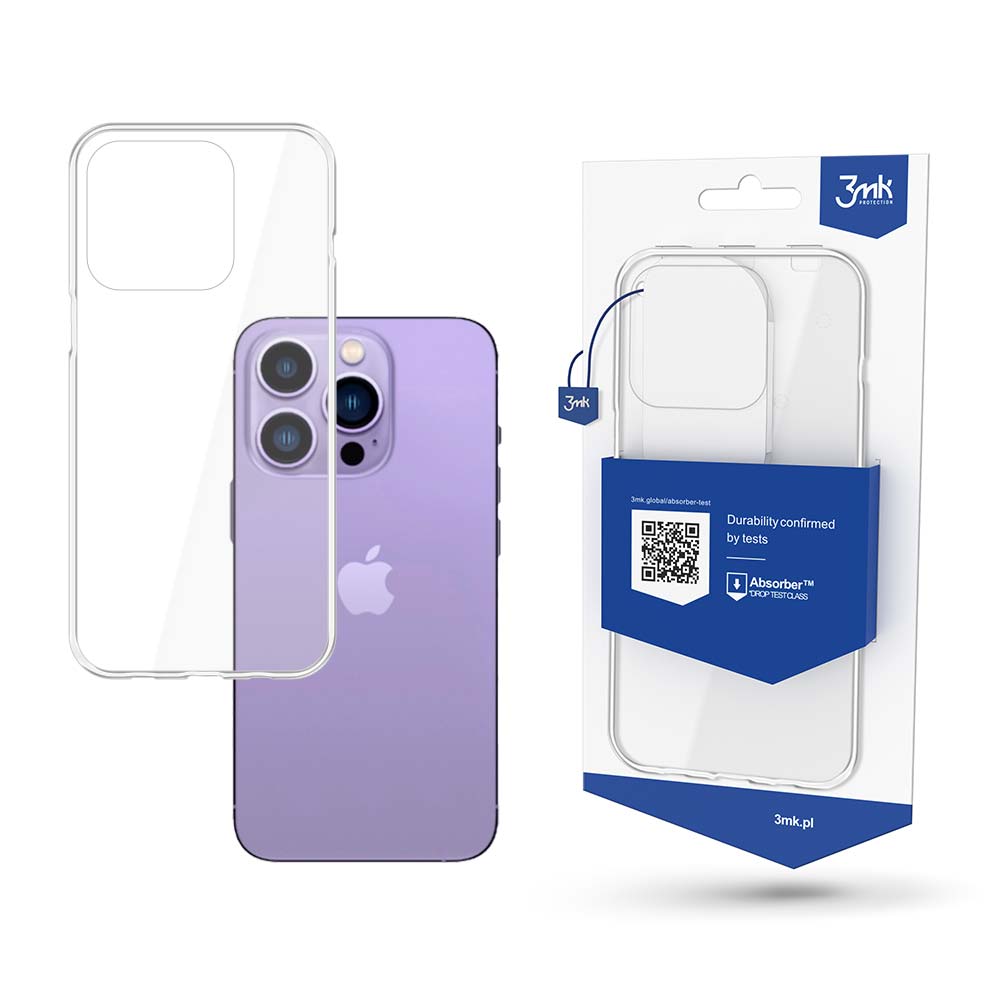3MK Obal iPhone 15 Pro Armor Case transparentní