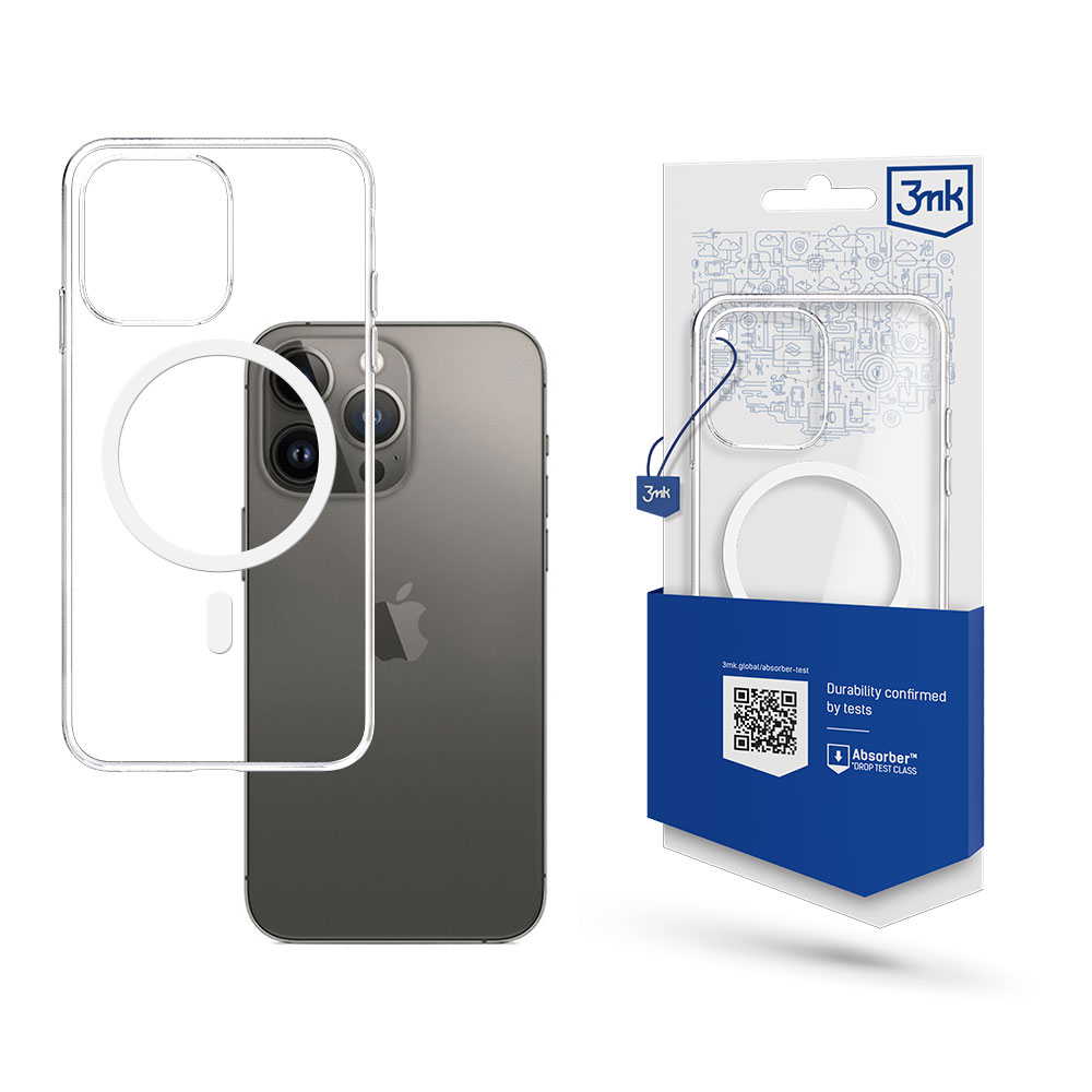 3MK Obal iPhone 15 Pro MagSafe Mag case transparentní