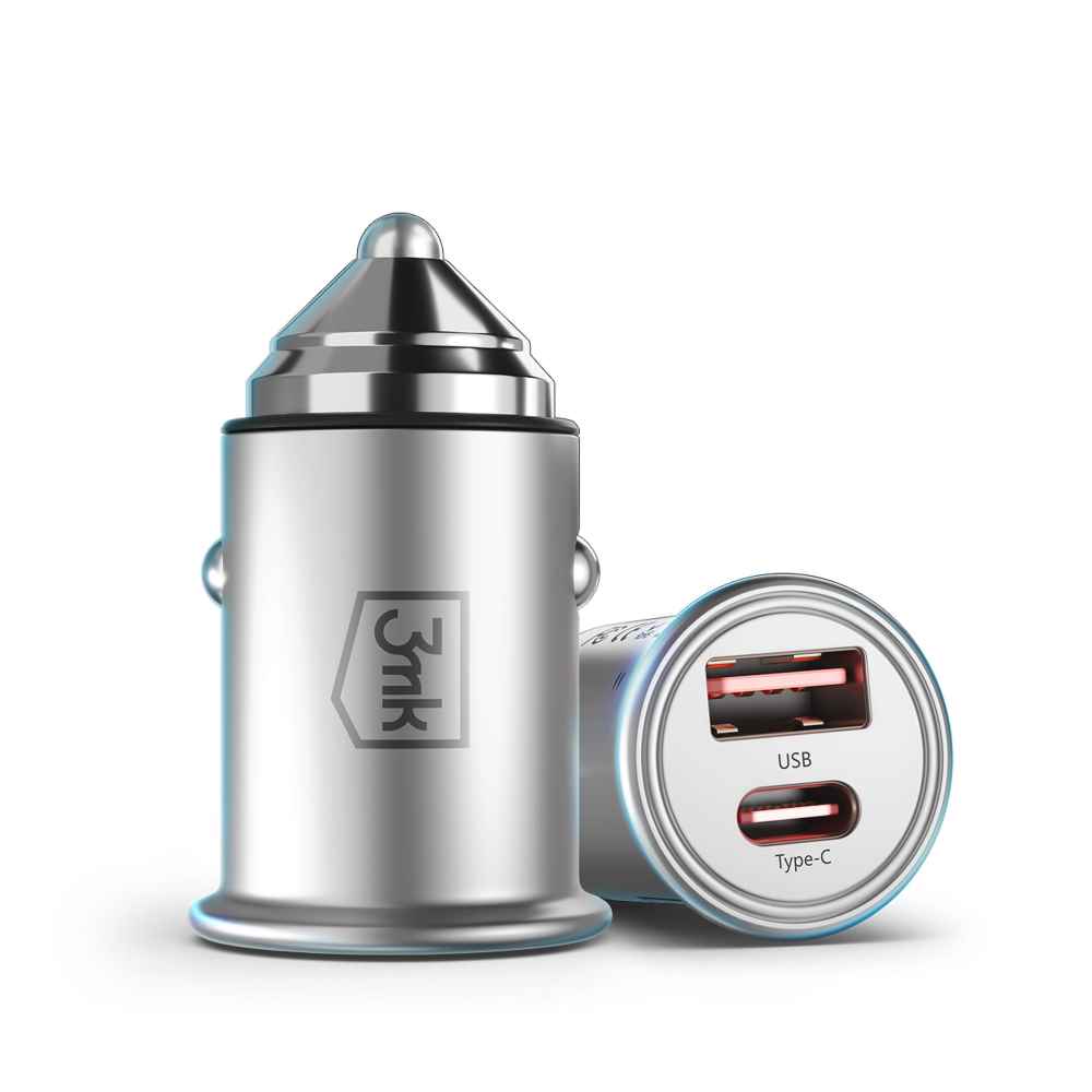 3mk nabíječka do auta 45W - Hyper Car Charger USB + USB-C
