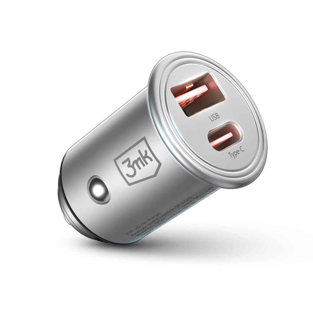 3mk nabíječka do auta 45W - Hyper Car Charger USB + USB-C