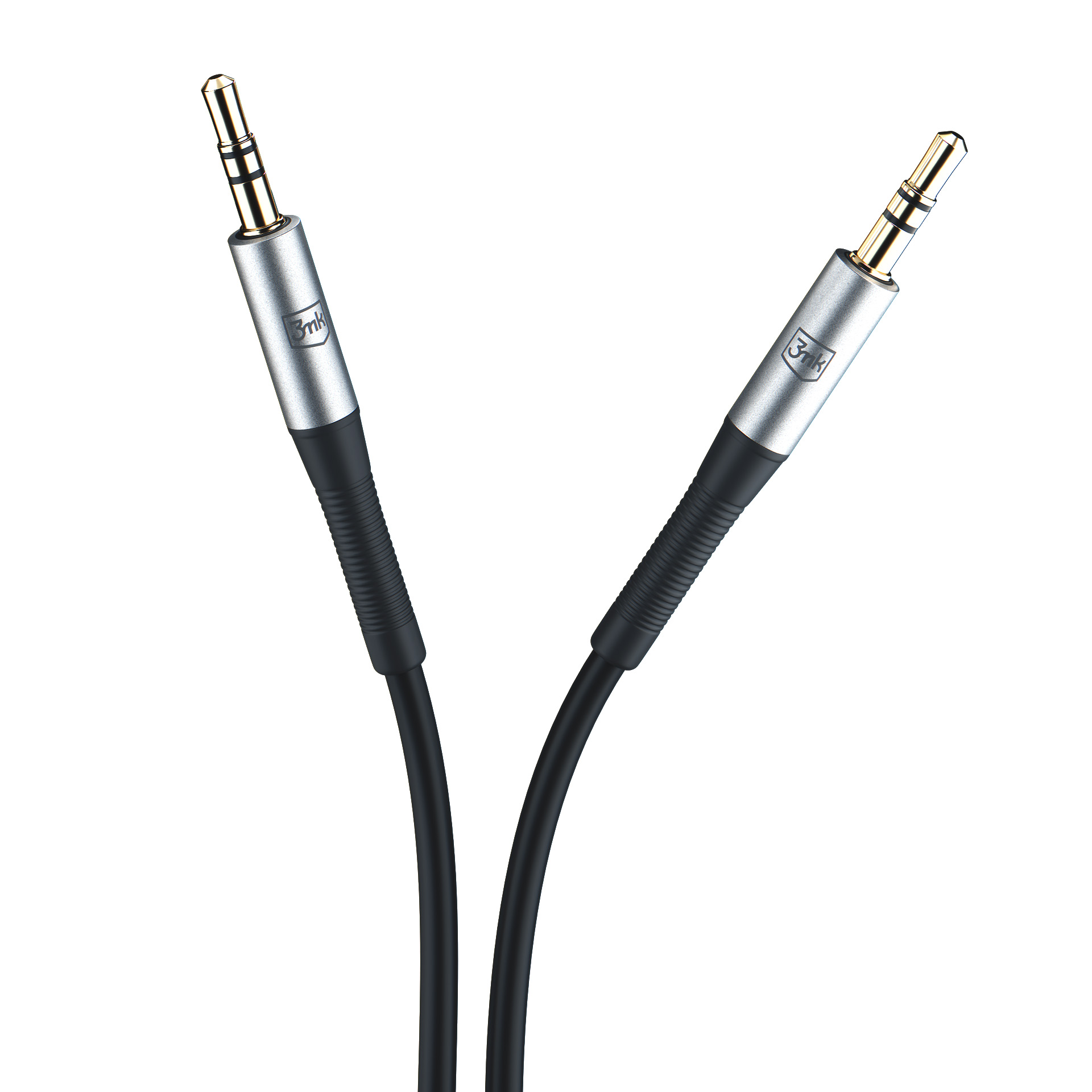 3MK kabel AUX Jack 3,5 mm - Jack 3,5 mm černý