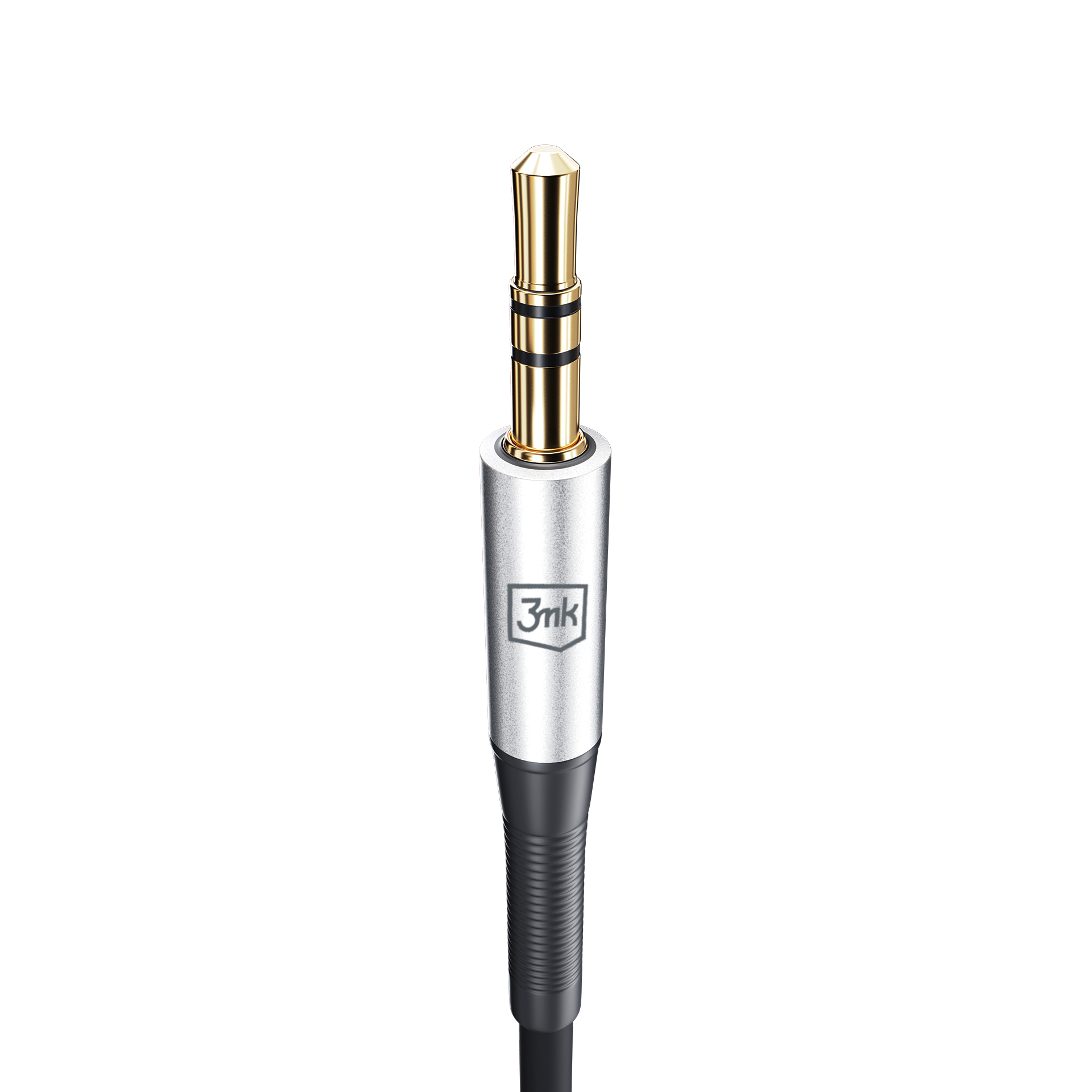 3MK kabel AUX USB-C - Jack 3,5 mm černý