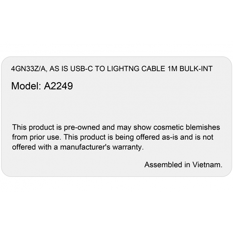 Originál Kabel USB-C / Lightning Apple iPhone MM0A3ZM/A 1m bílý bulk