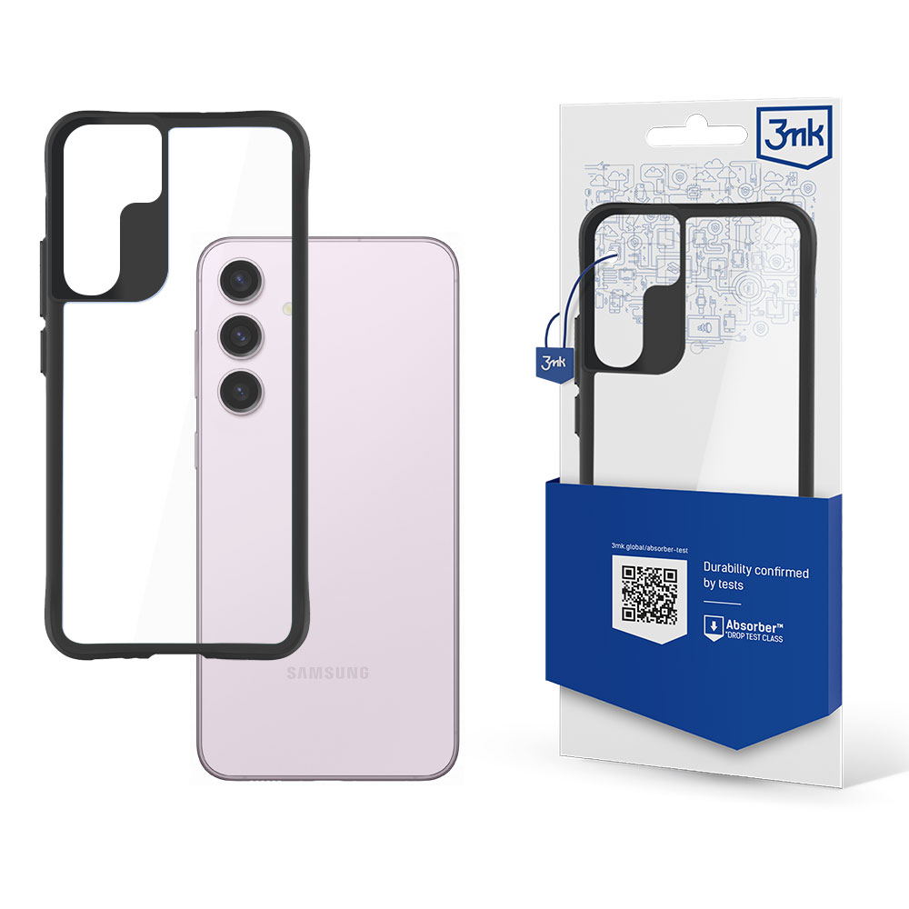 3mk obal Samsung Galaxy S24 Plus Satin Armor Case+ transparentní s černým rámečkem