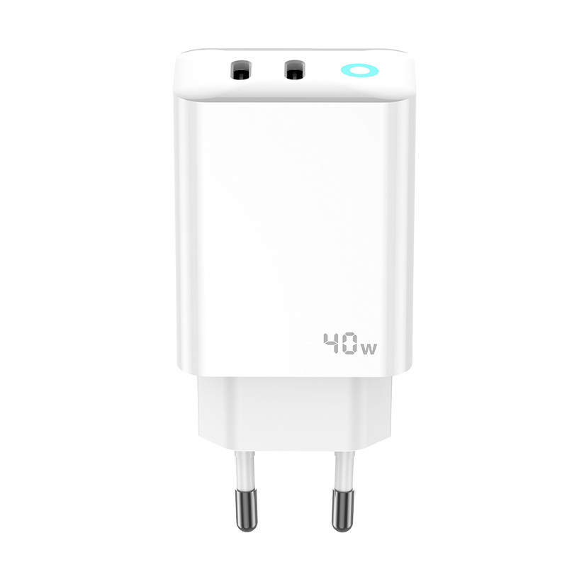 JELLICO síťová nabíječka - EU11 PD 20W 1xUSB-C + 1xUSB QC3.0 bílá