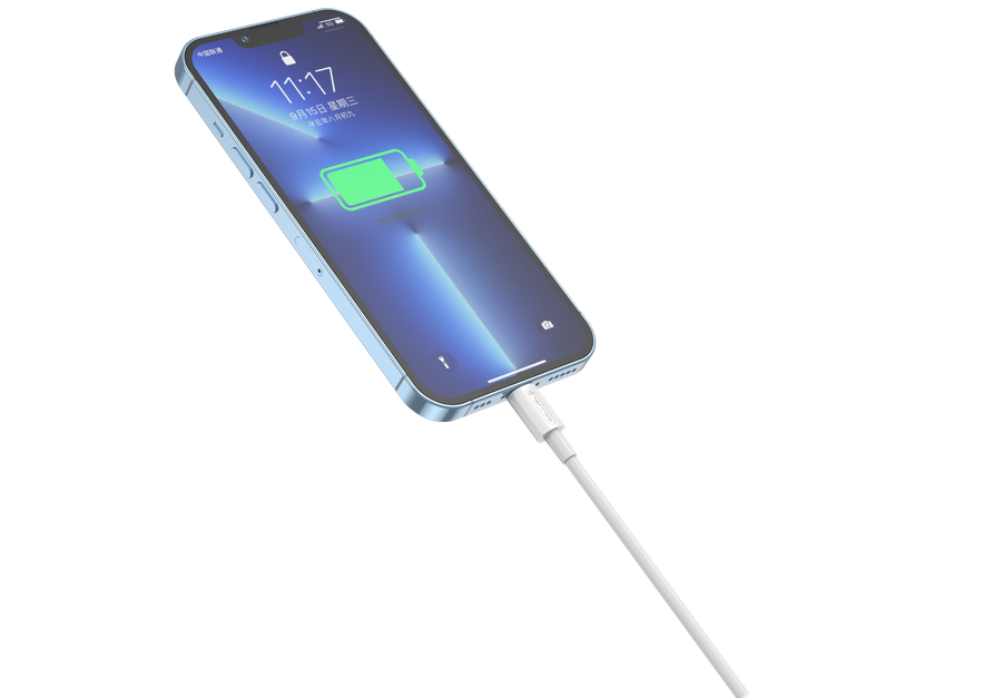 Kabel JELLICO - B1 USB-C - Lightning 20W 1m bílý