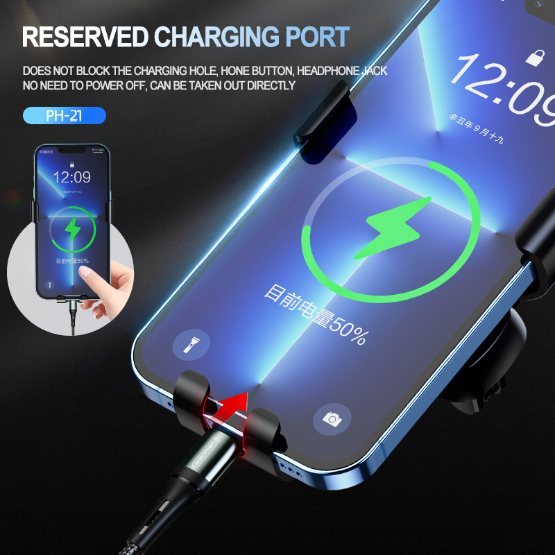 Držák do auta Jellico PH21 černý do ventilační mřížky